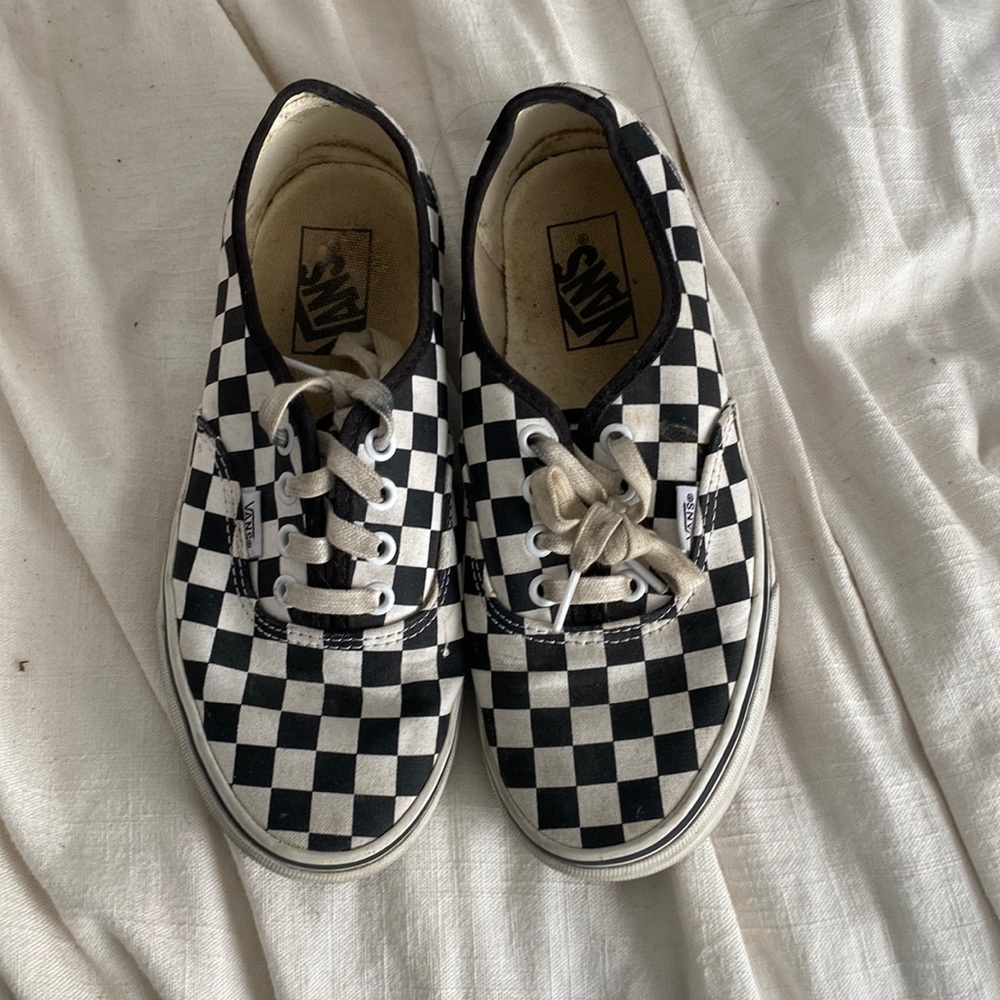 Checked vans. Size 7.5.